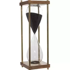 Gold and Brown Modern Hourglass