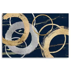 Gold and Silver Rings Canvas Art Print, 48x32 in.