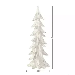 Gold and White Weathered Christmas Tree