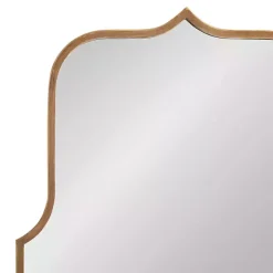 Gold Arched Scallop Wall Mirror