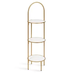 Gold Arched 3-Tier Plant Stand