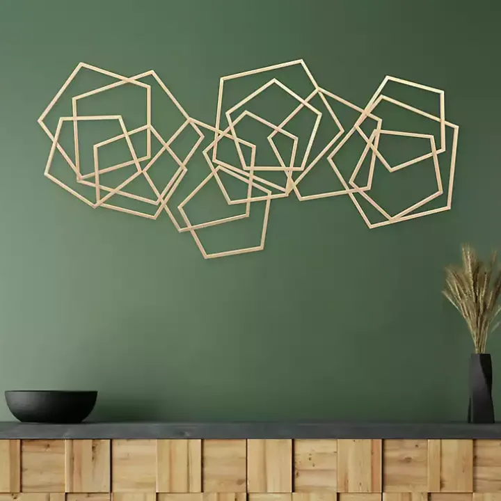 Gold Astraga Pentagon Plaque