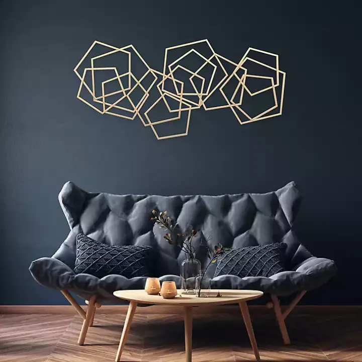 Gold Astraga Pentagon Plaque