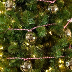 Gold Bell Peppermint Tree Garland