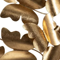 Gold Butterflies in Flight Wall Plaque