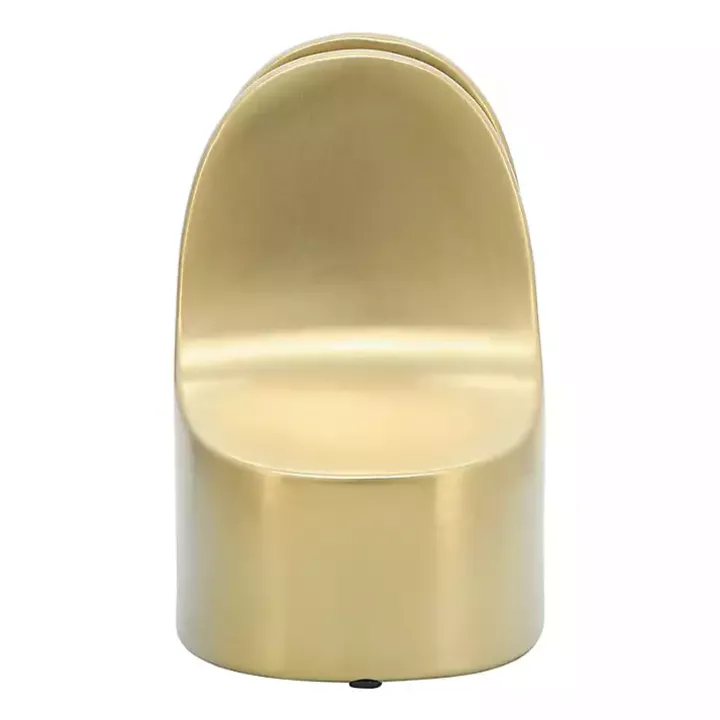 Gold Ceramic Curved Bookends