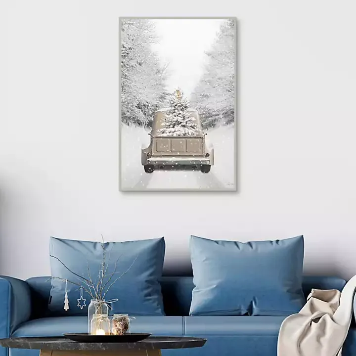 Gold Christmas Framed Art Print