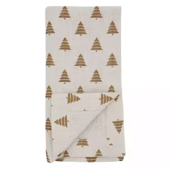 Gold Christmas Tree Napkins, Set of 4