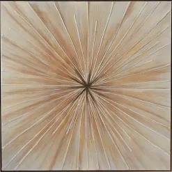 Gold Contemporary Burst Framed Canvas Art Print