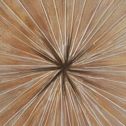 Gold Contemporary Burst Framed Canvas Art Print