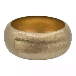 Gold Etched Metal Bowls, Set of 2