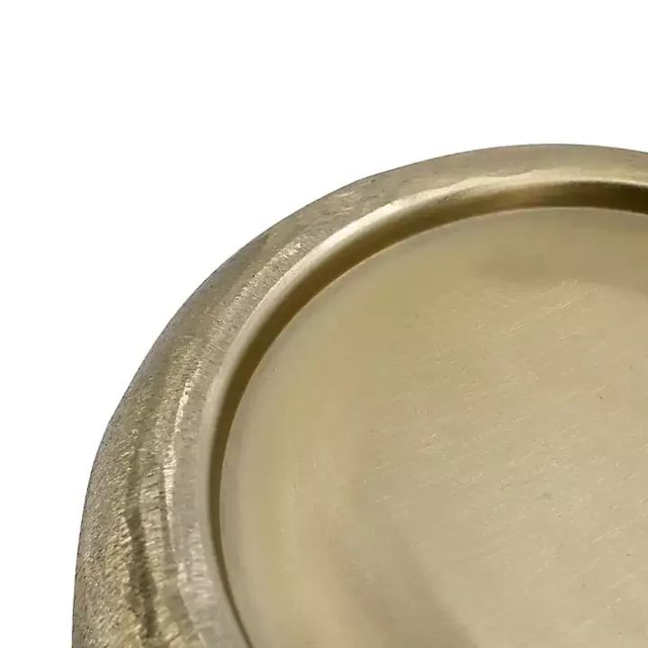 Gold Etched Metal Bowls, Set of 2