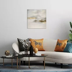 Gold Ethereal Fog Canvas Art Print