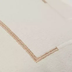 Gold Geometric Woven Lines Throw Pillow