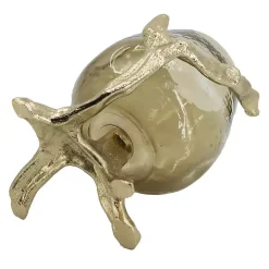 Gold Glass and Metal Driftwood Candle Holder