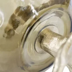 Gold Glass and Metal Driftwood Candle Holder