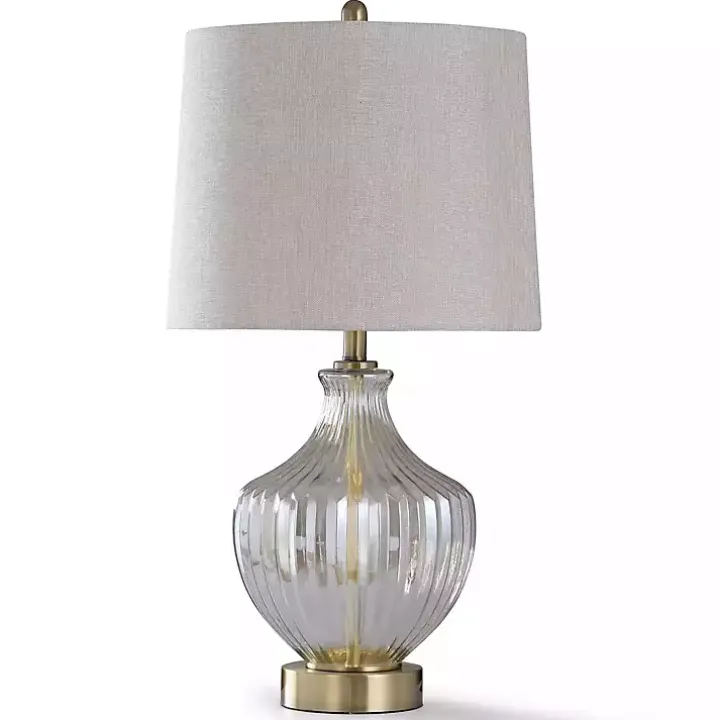 Gold Glass Traditional Table Lamp