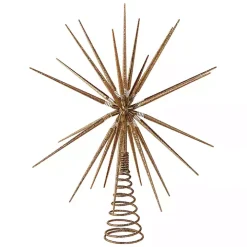 Gold Glitter Starburst Tree Topper