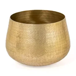 Gold Hammered Metal Retta Planter