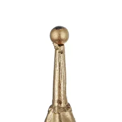 Gold Iron Christmas Tree on Black Base, 35 in.