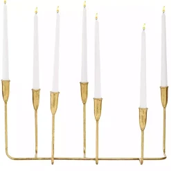 Gold Iron Taper Candle Holder