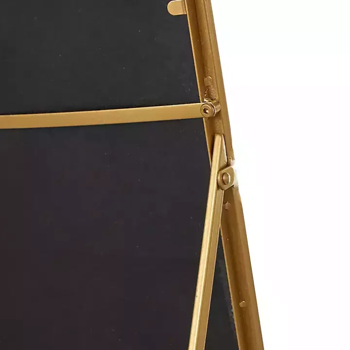 Gold Metal Arch Leaner Mirror