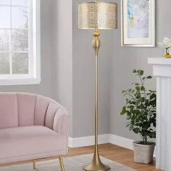 Gold Metal Ashland Floor Lamp