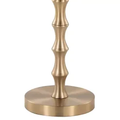 Gold Metal Bamboo Accent Table