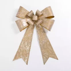 Gold Metal Bow Wall Plaque