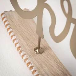 Gold Metal Christmas Tabletop Sign