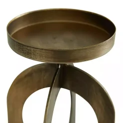 Gold Metal Cutout Candle Holders, Set of 3