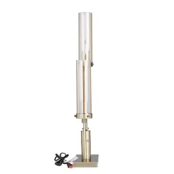 Gold Metal Double Stem Table Lamp