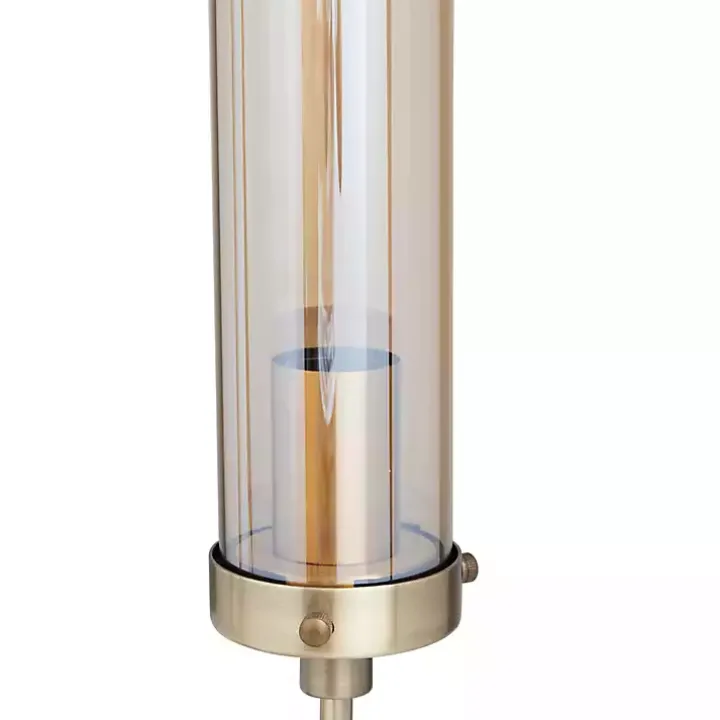 Gold Metal Double Stem Table Lamp