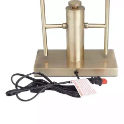 Gold Metal Double Stem Table Lamp