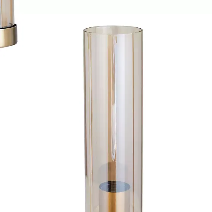 Gold Metal Double Stem Table Lamp