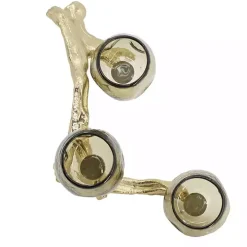 Gold Metal Driftwood Votive Candle Holder