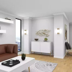 Gold Metal Flock of Birds Wall Plaque