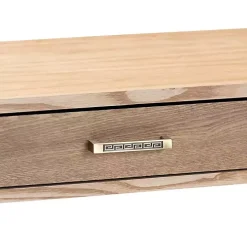 Gold Metal Frame Two-Drawer Console Table