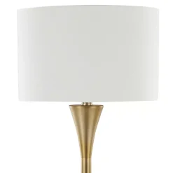 Gold Metal Hourglass Floor Lamp