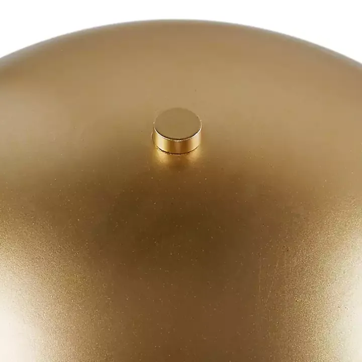 Gold Metal 2-Light Dome Table Lamp