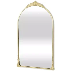 Gold Metal Modern Victorian Wall Mirror