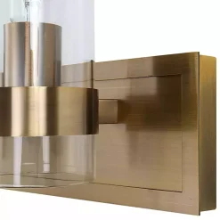 Gold Metal 3-Shade Vanity Light