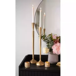 Gold Metal Taper Candle Holder, 21 in.