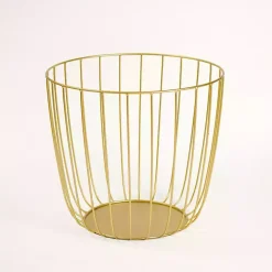 Gold Metal Wire Basket, 18 in.