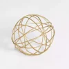 Gold Metal Wire Orb, 5 in.