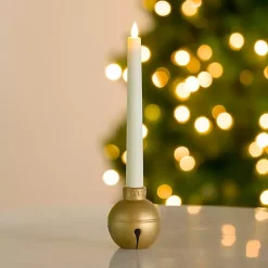 Gold Ornament Taper Candle Holder