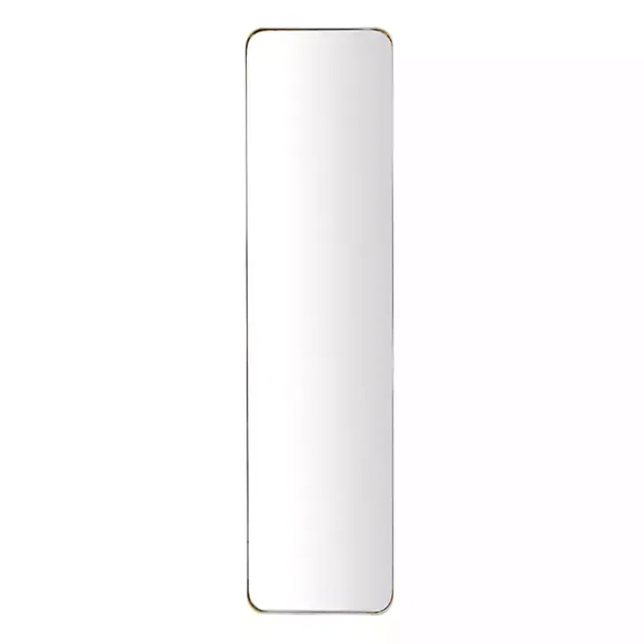 Gold Rectangle Beveled Wall Mirror