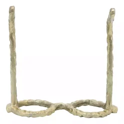 Gold Round Eye Glasses Sculpture