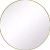 Gold Round Simple Frame Large Wall Mirror