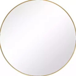 Gold Round Simple Frame Large Wall Mirror